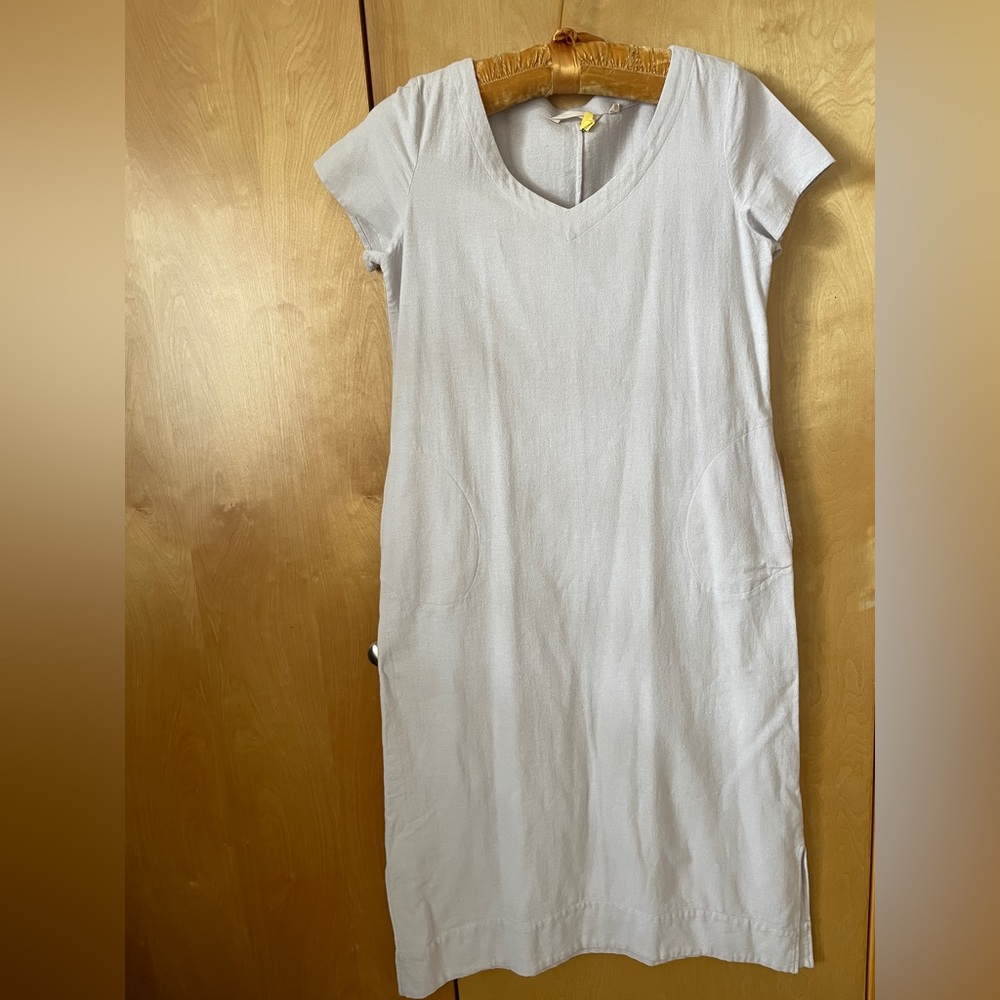 Soft Surroundings PS long dress. Pockets. B neck. Slight pull on bottom